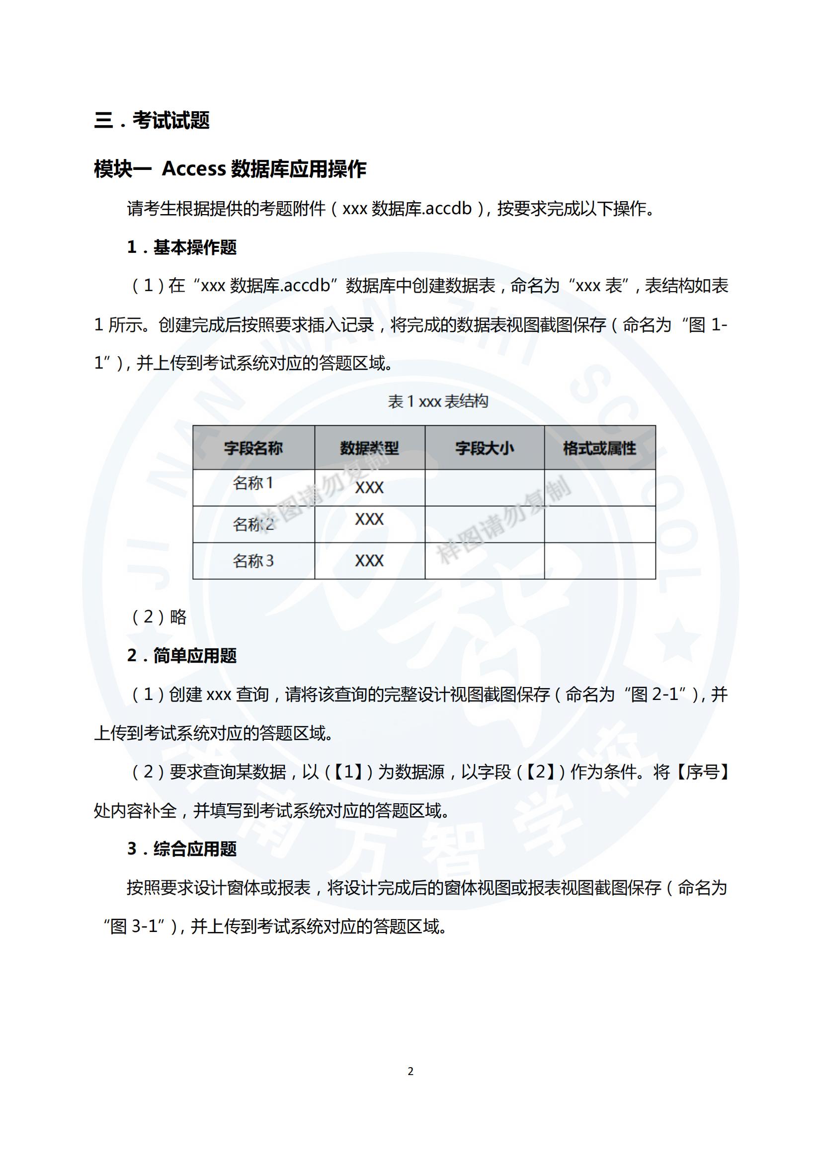 山東省2025年春季高考技能測試軟件與應(yīng)用技術(shù)類專業(yè)試題（樣題）_01